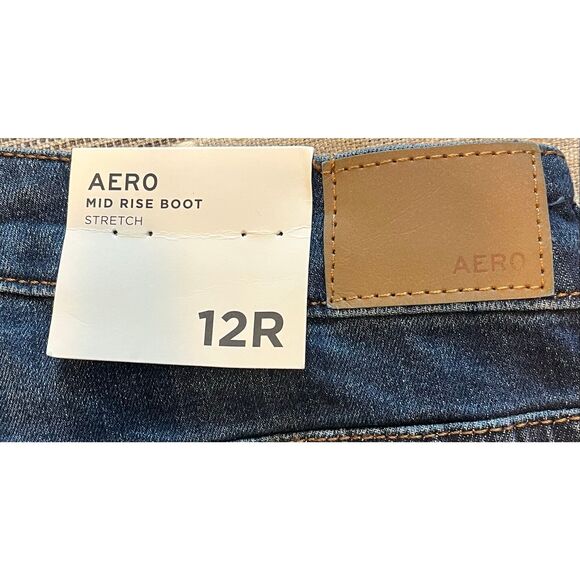 AEROPOSTALE Womens Aero Mid Rise Bootcut Jean-12R - Picture 6 of 7